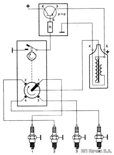 Контактно-транзисторная система зажигания устройство