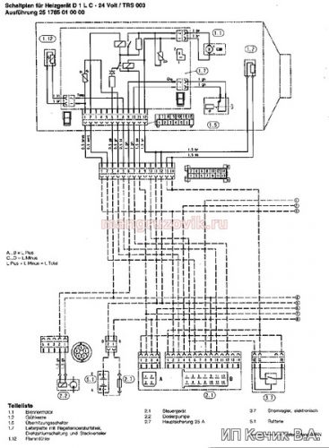 MAN F90 и F2000 электрическая схема D1LC\D3LC