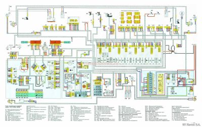 Электросхема кабины МАЗ