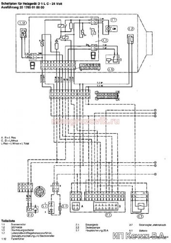 MAN F90 и F2000 электрическая схема D1LC\D3LC