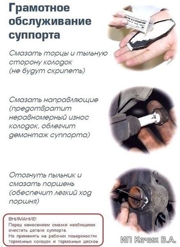 Как правильно обслуживать суппорт